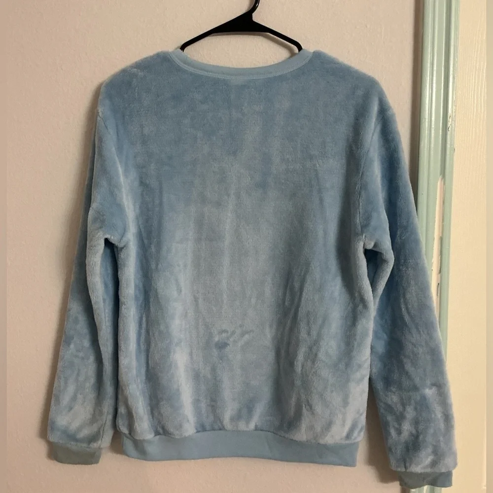 Disney Kids Blue Fleece Sweater with Mickey and Minnie